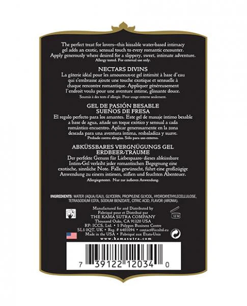 Kama Sutra Divine Nectars Strawberry Dreams 5oz