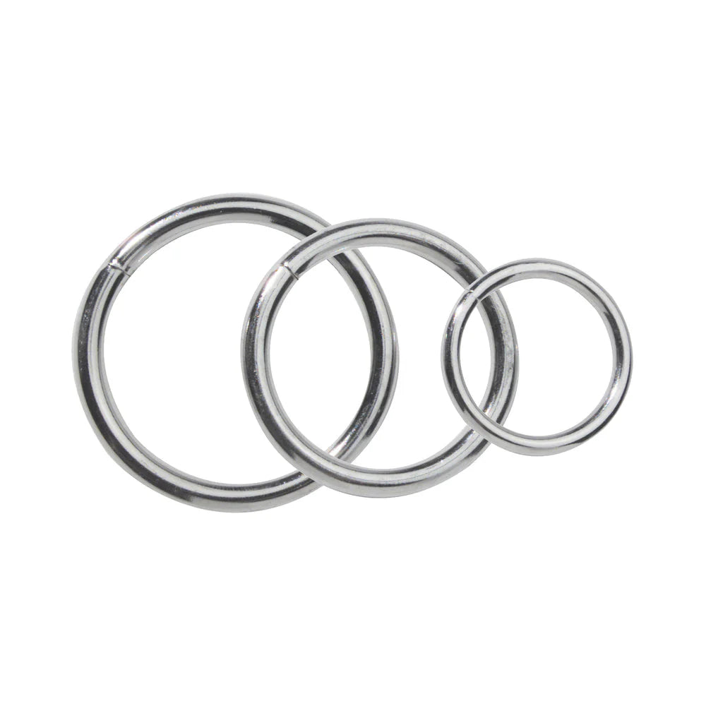 Spartacus Metal Cock Ring Set ( 3 Rings)