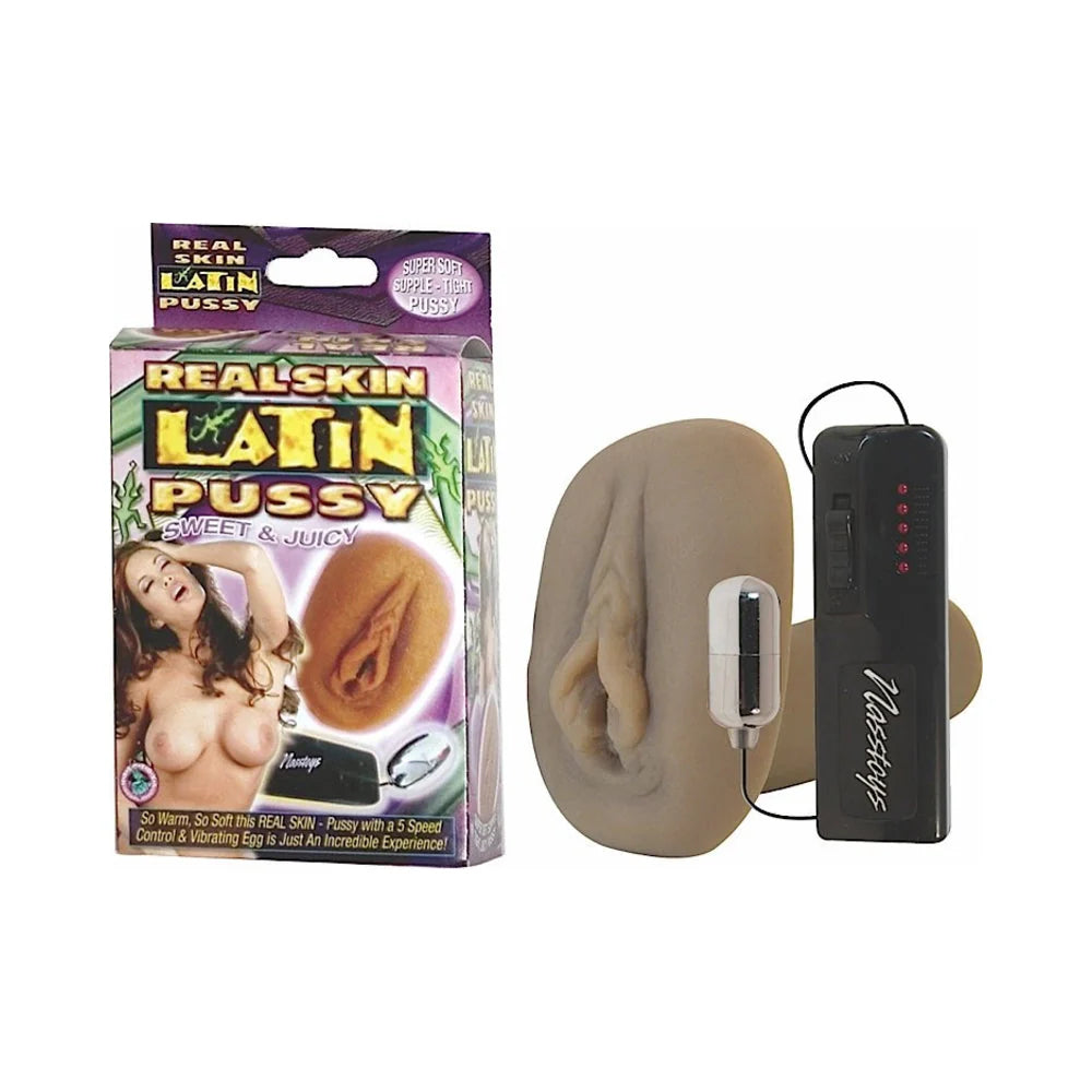 Real Skin Vibrating Latin Pussy Masturbator