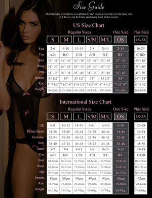 Rene rofe quarter crochet net bodystocking black o/s
