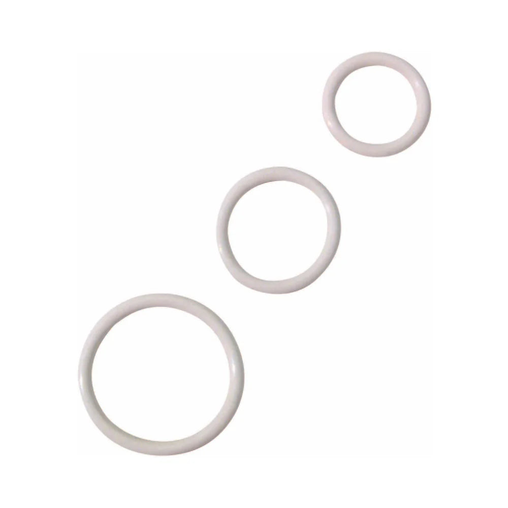 Cock Ring Set Soft Clamshell (3 Rings)
