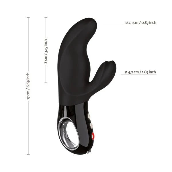 Fun Factory Black Line Miss Bi Rabbit Vibrator Black