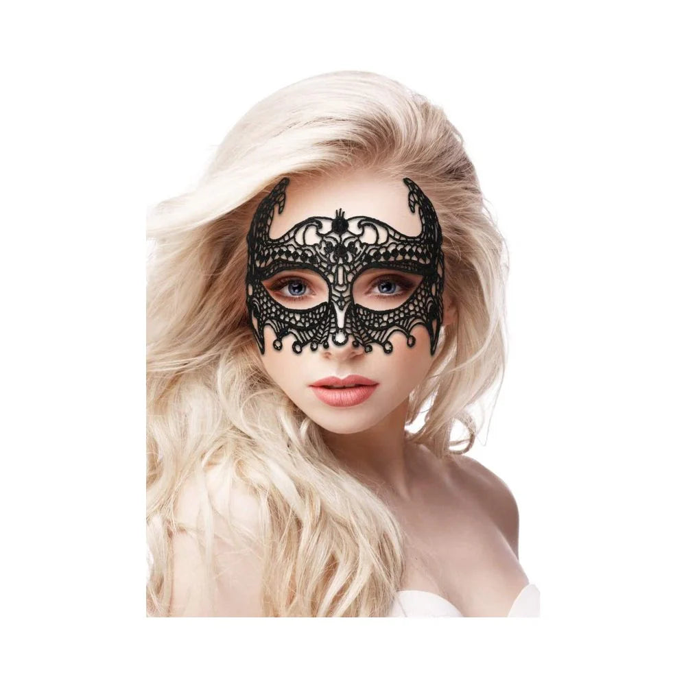 Ouch! Empress Black Lace Mask  - Black