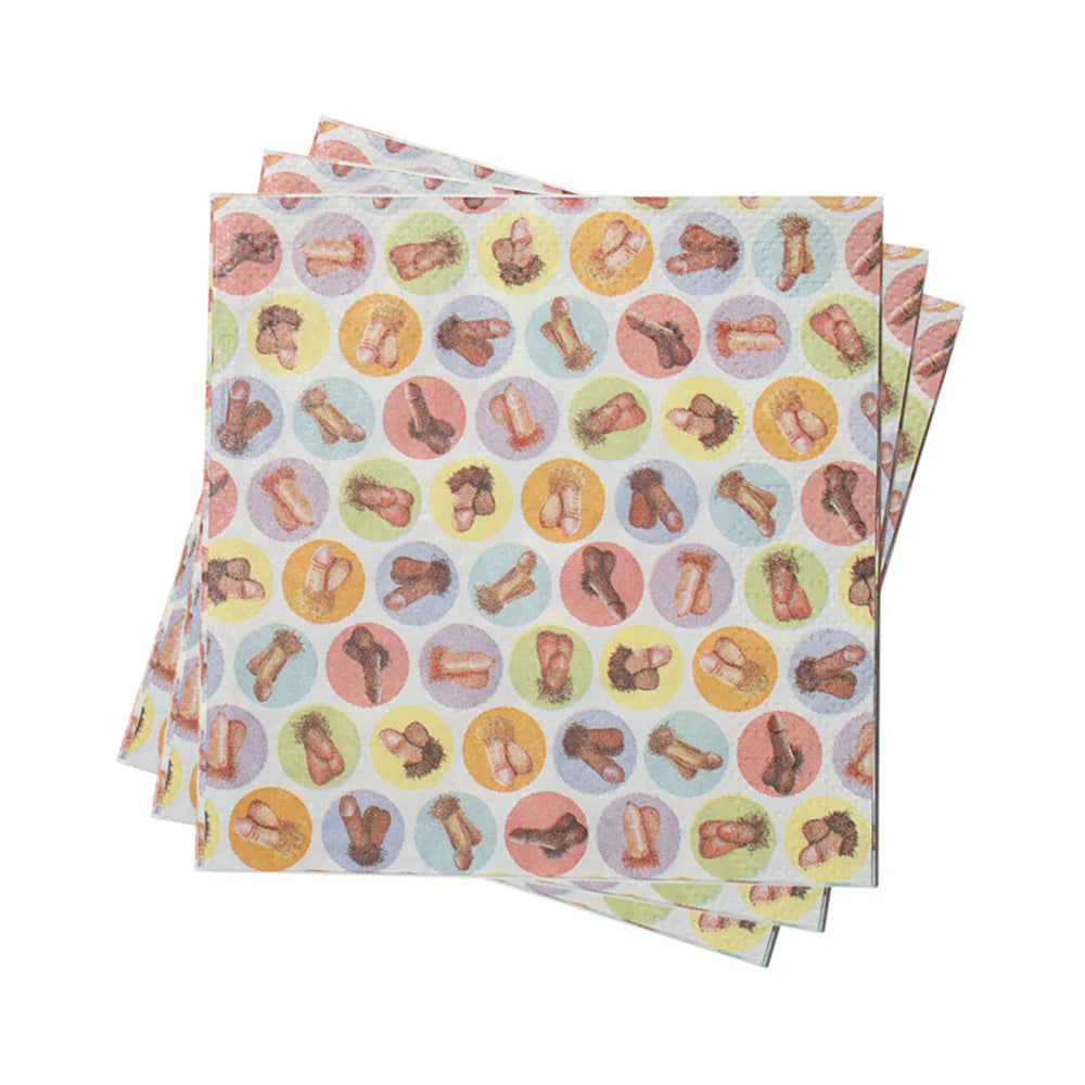 Mini Penis Napkins Pack Of 8