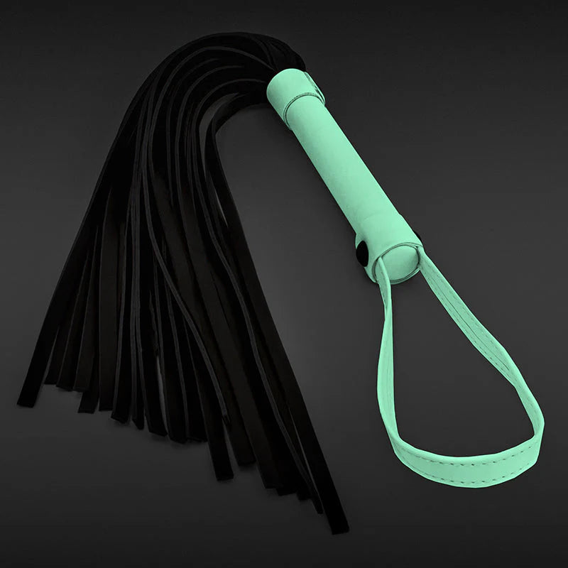 GLO Bondage Flogger Green