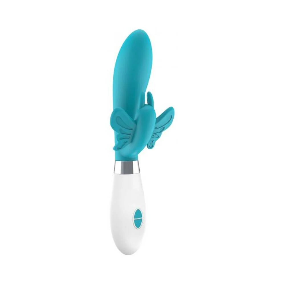 Luna Neon Alexios Ultra-soft Silicone Dual Stimulator Turquoise