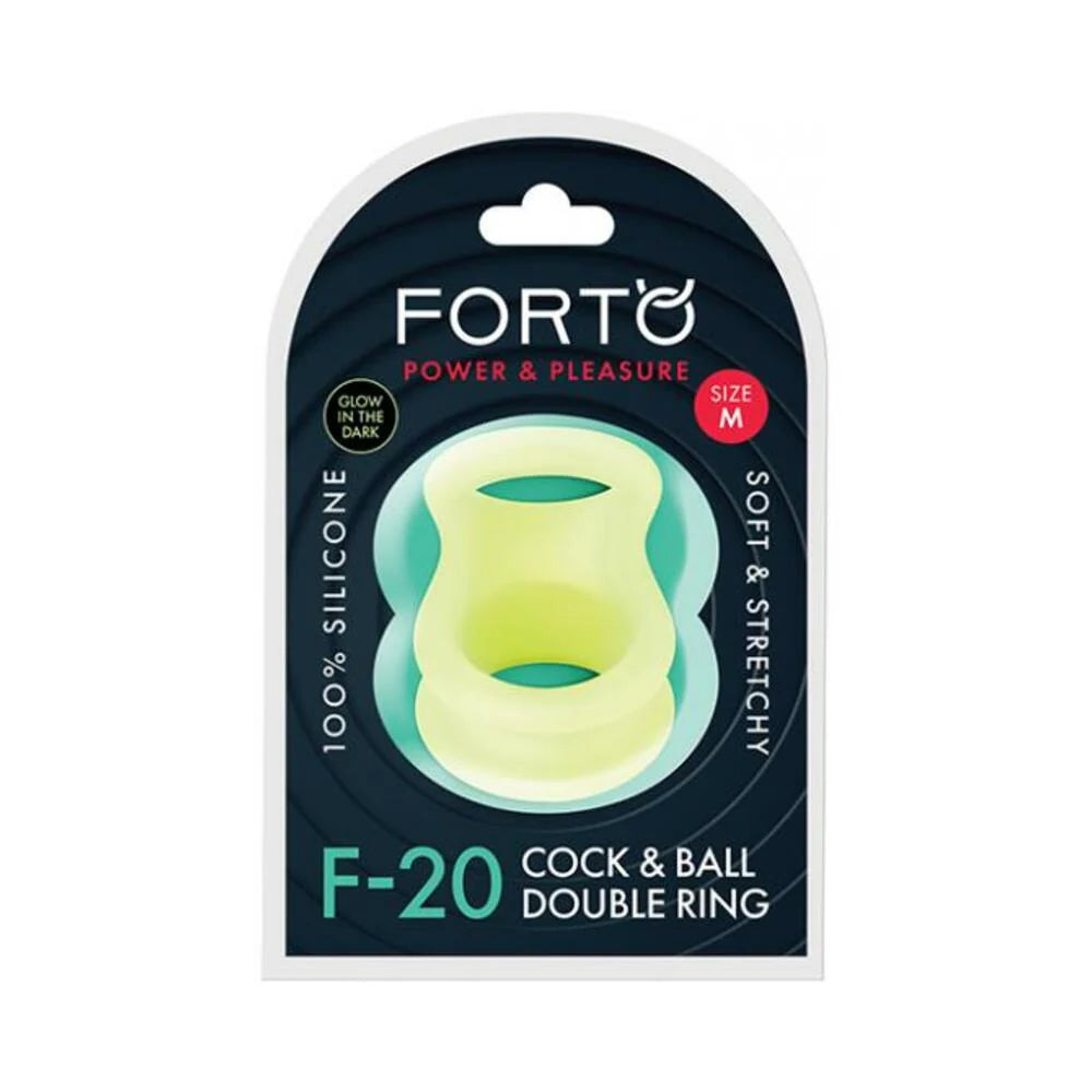 Forto F-20: Balls Stretcher Liquid Silicone 55/72 Mm Glow-in-the-dark