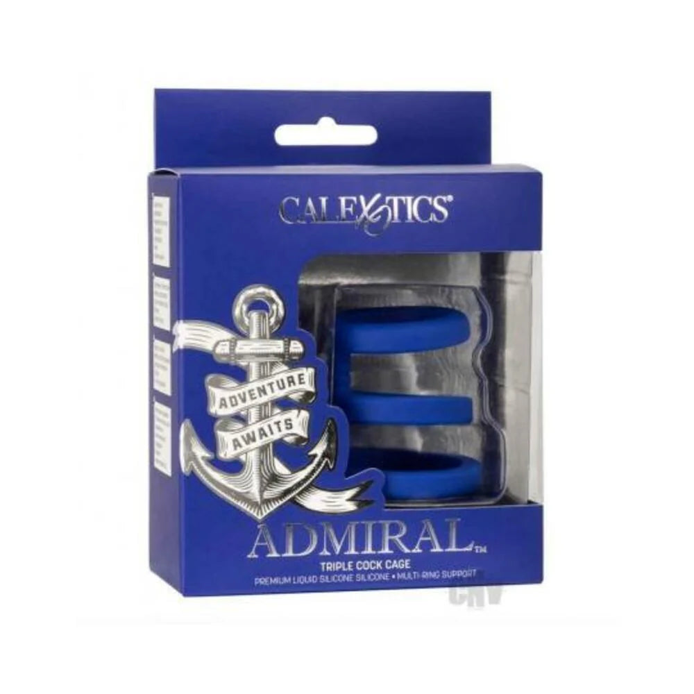 Admiral Triple Cock Cage Blue