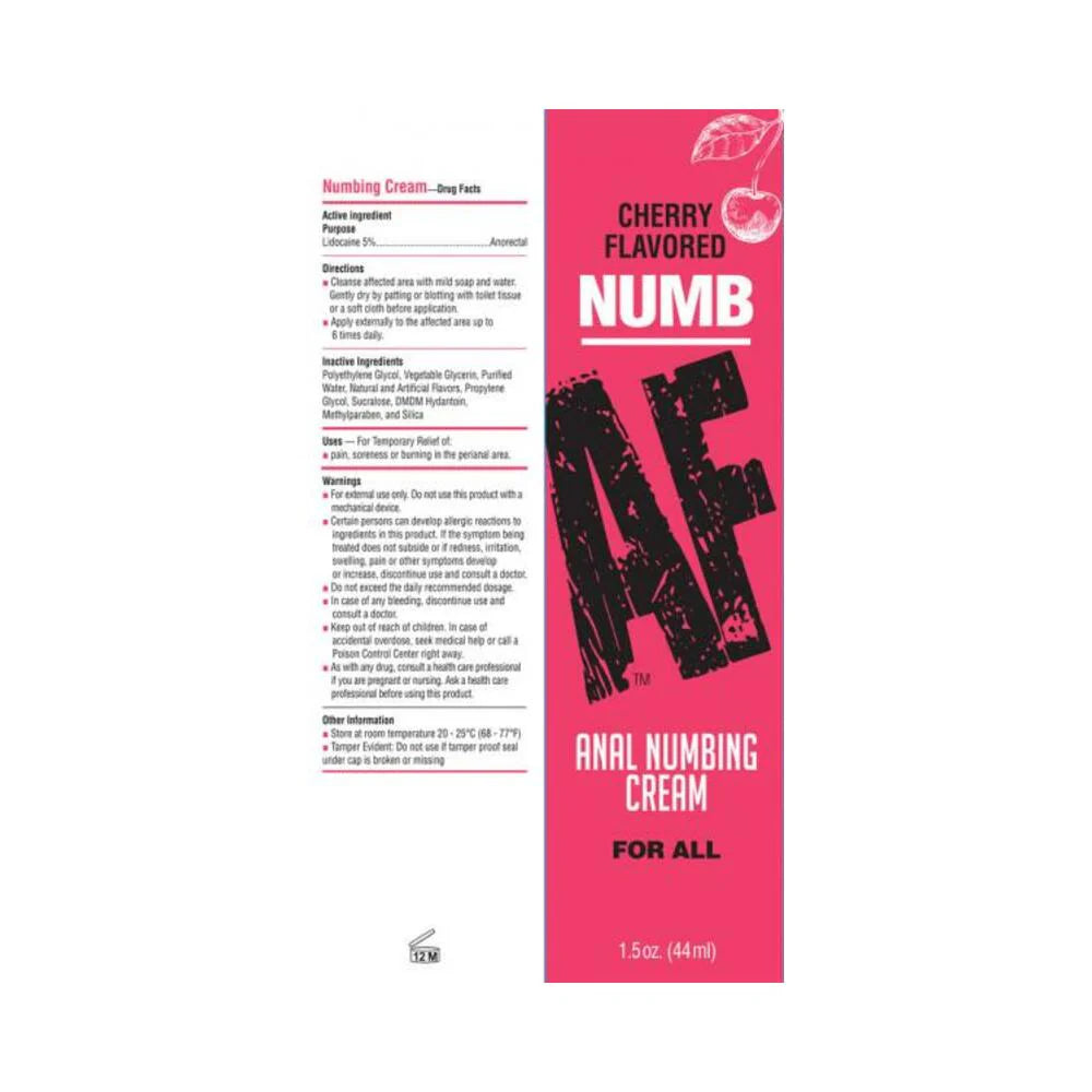 Numb Af Anal Gel Cherry