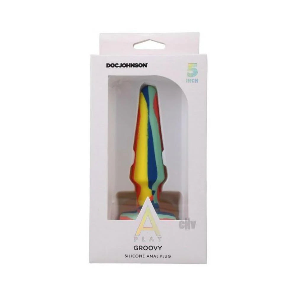 A-play Groovy Silicone Anal Plug 5 Sunrise