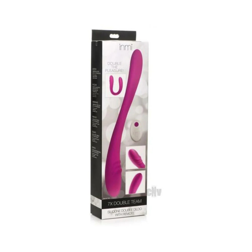 Inmi 7x Double Down Dildo W/remote Purpl