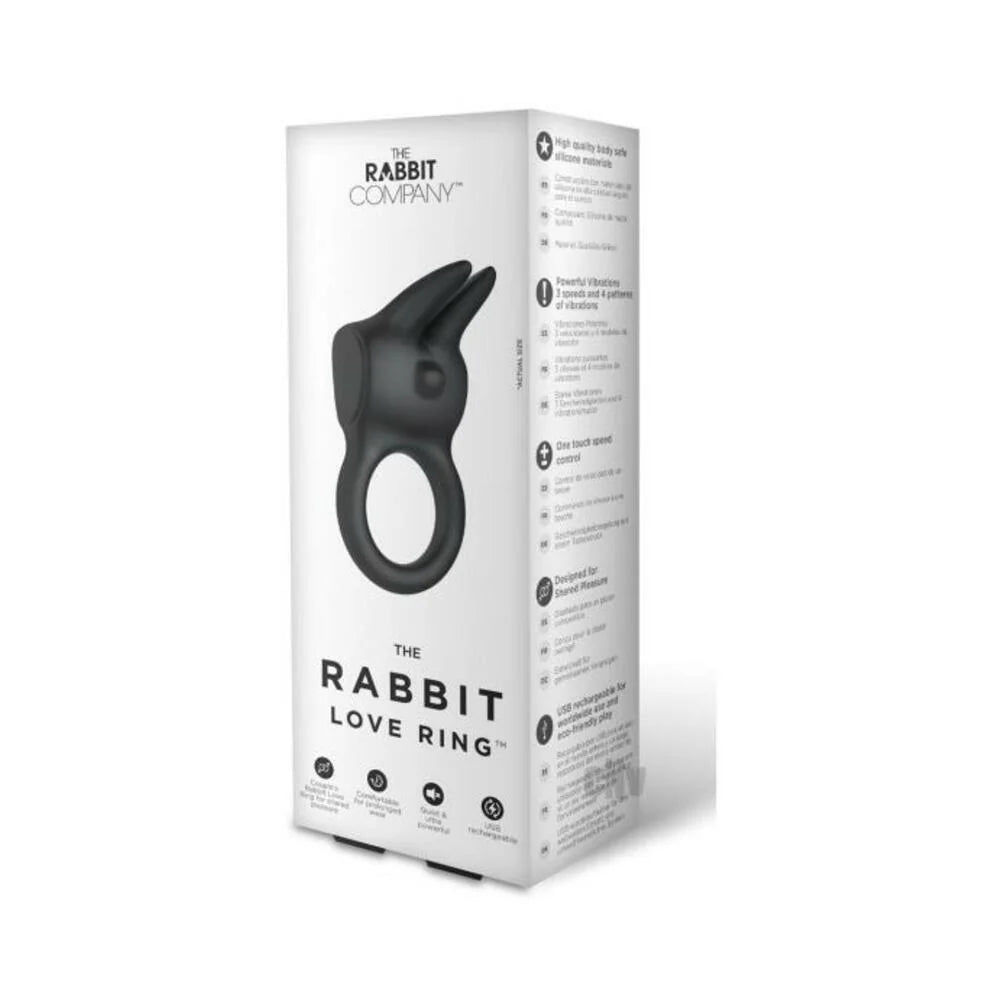 The Rabbit Love Ring Black