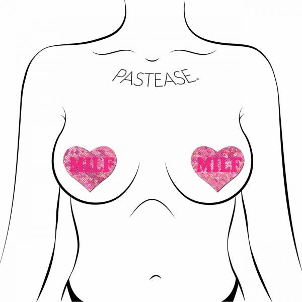 Pastease Love Milf Neon Pink Disco Heart