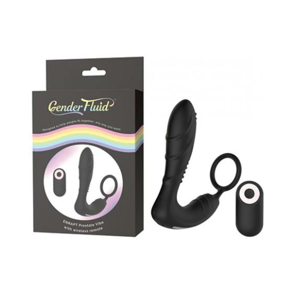 Gender Fluid Enrapt Prostate Vibe W/remote - Black