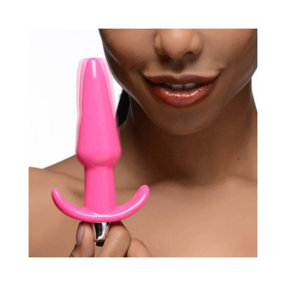 Smooth Vibrating Anal Plug Pink