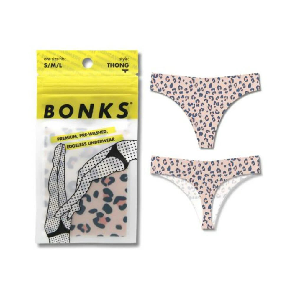 Bonks Cat's Out Of The Bag Seamless Thong O/s