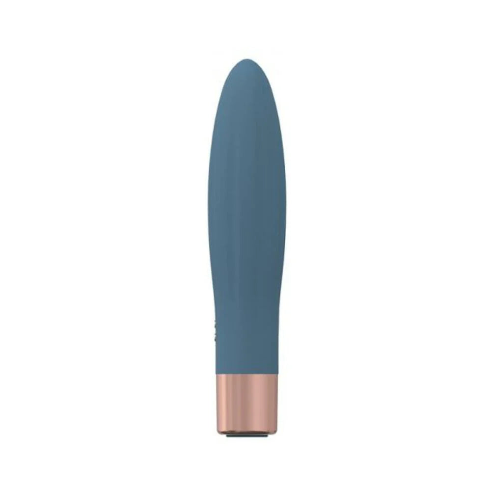 Loveline Fame 10 Speed Mini-vibe Silicone Rechargeable Waterproof Blue/grey
