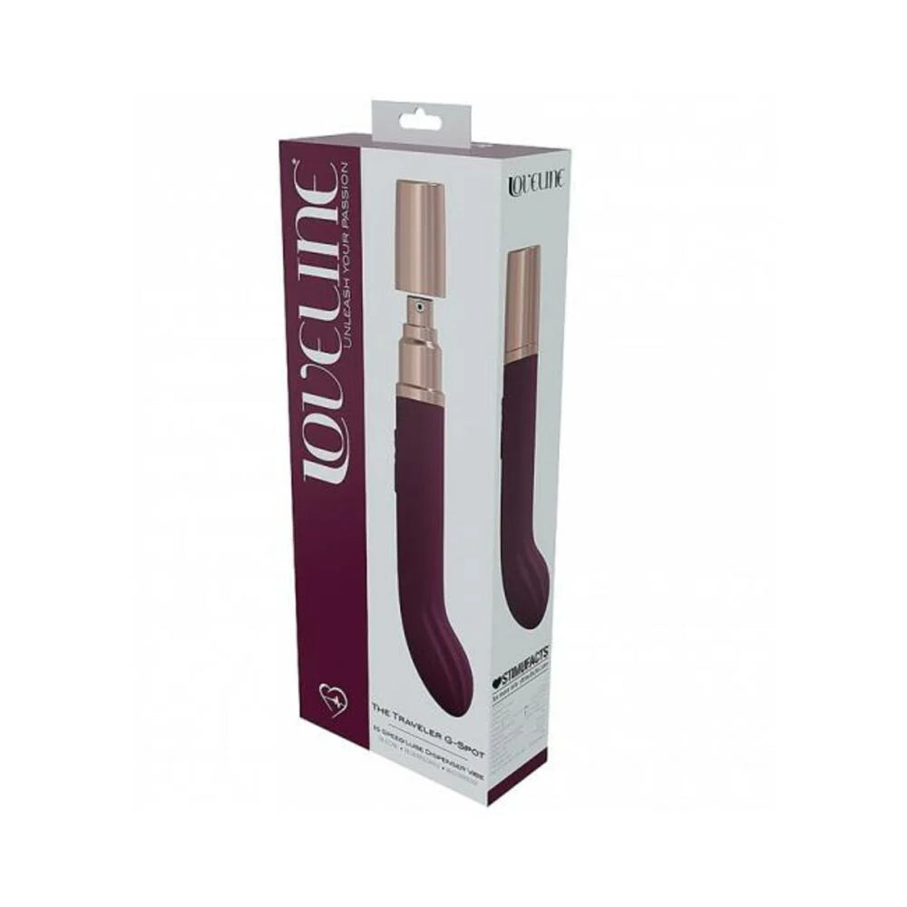 Loveline Traveler G-spot Silicone Rechargeable Splashproof Burgundy