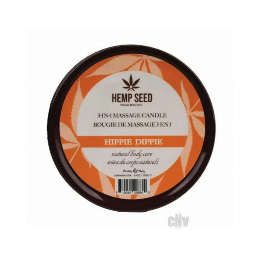 Earthly Body Summer 2024 3 In 1 Massage Candle - 6 Oz Hippie Dippie