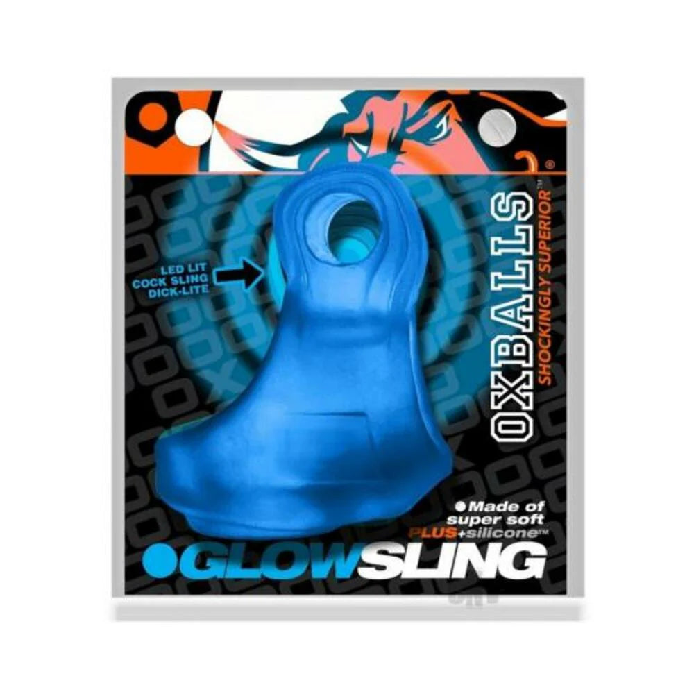 Oxballs Glowsling Cock Sling - Led Blue Ice