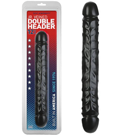 Jr Veined Double Header Black 12