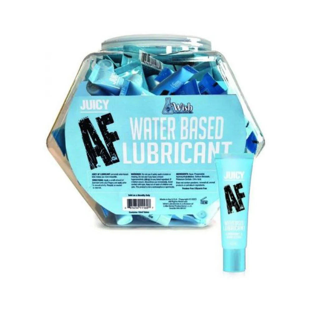 Juicy Af Water-based Lubricant 10ml 65-piece Fishbowl