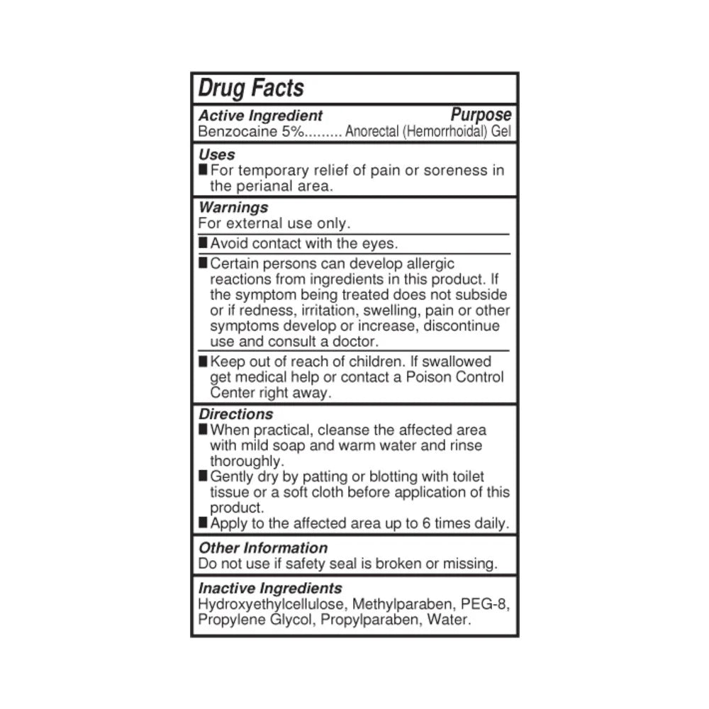 Body Action Anal Glide Extra 2 Fl Oz Water Based Desensitizing Lubricant