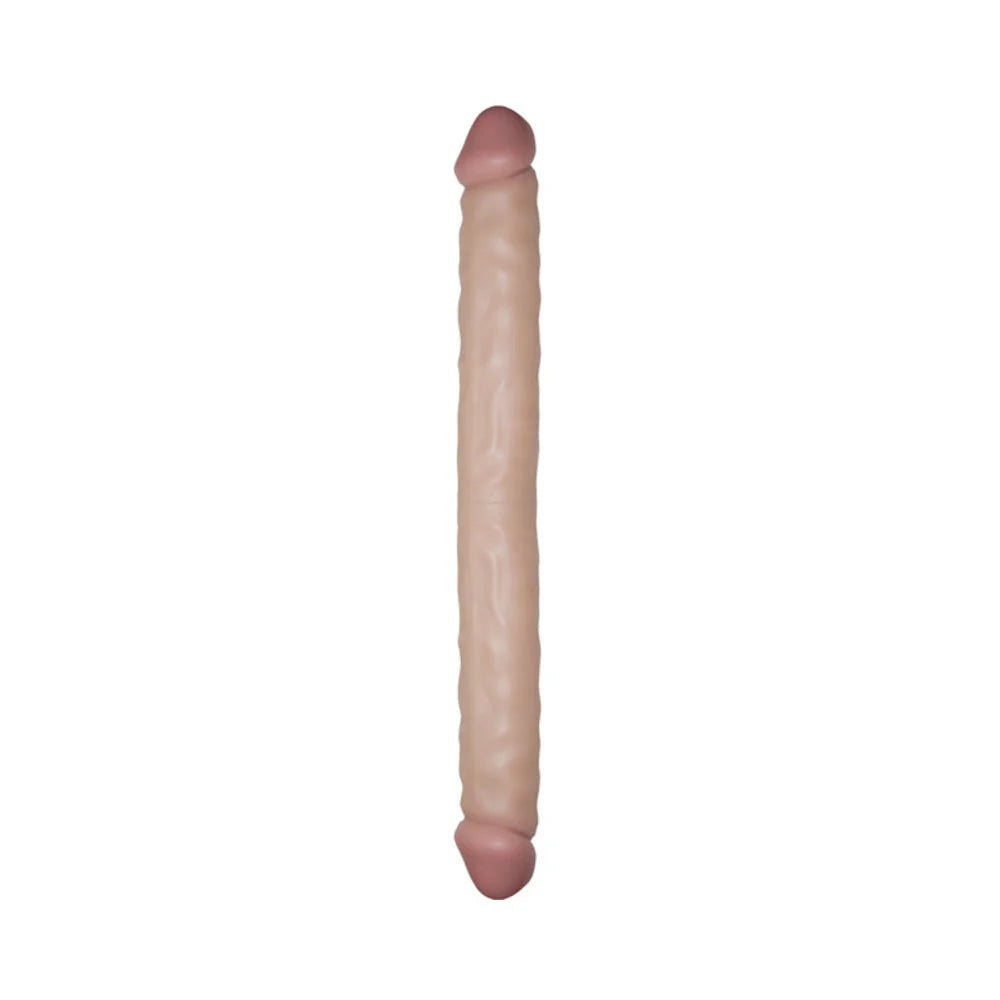 Real Skin All American Whoppers Double Dong 18" - Beige