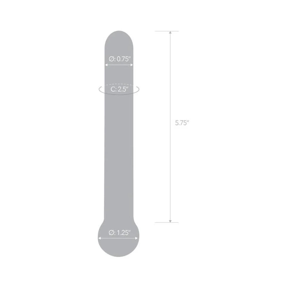 Glas 7 inches Straight Glass Dildo Clear
