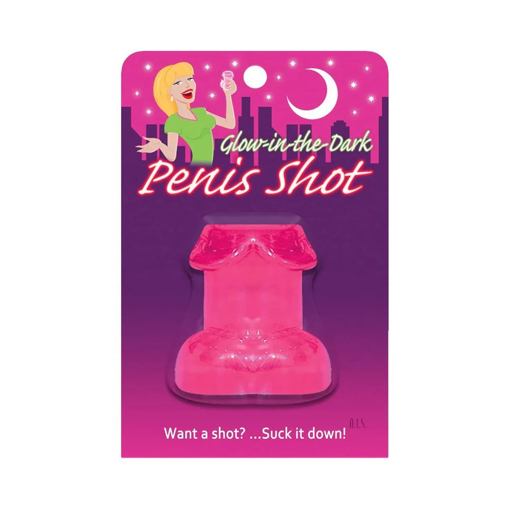 Glow In The Dark Penis Shot Glass Pink