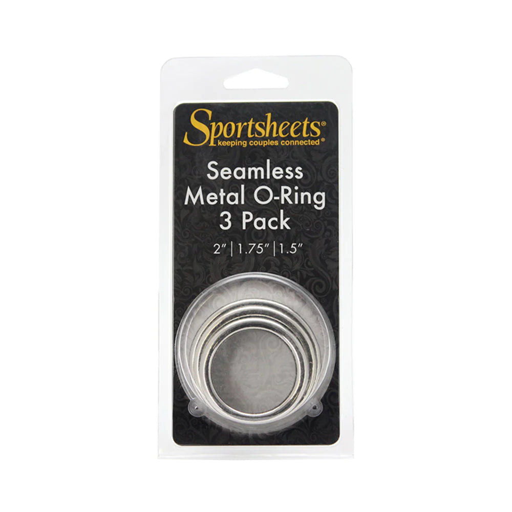 Sportsheets Metal O-Ring 3 Pack Nickel-free Rings
