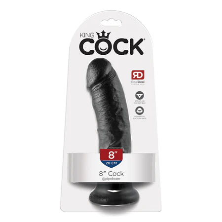 King Cock 8-Inch Cock - Black