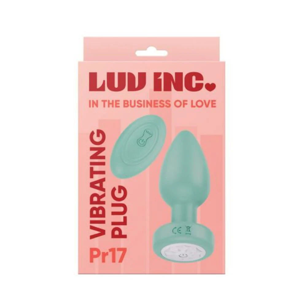 Luv Inc Pr17: Vibrating Plug With Remote Green