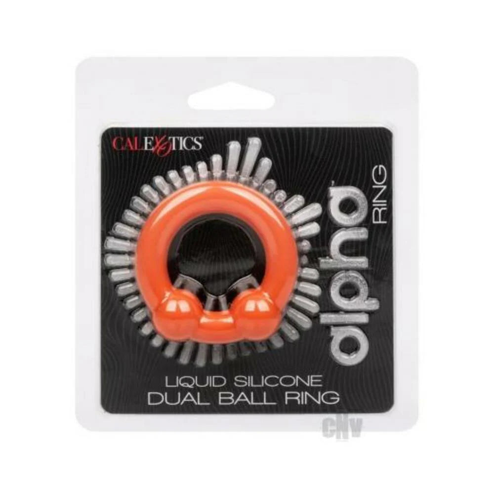 Alpha Liquid Silicone Dual Ball Ring Orn