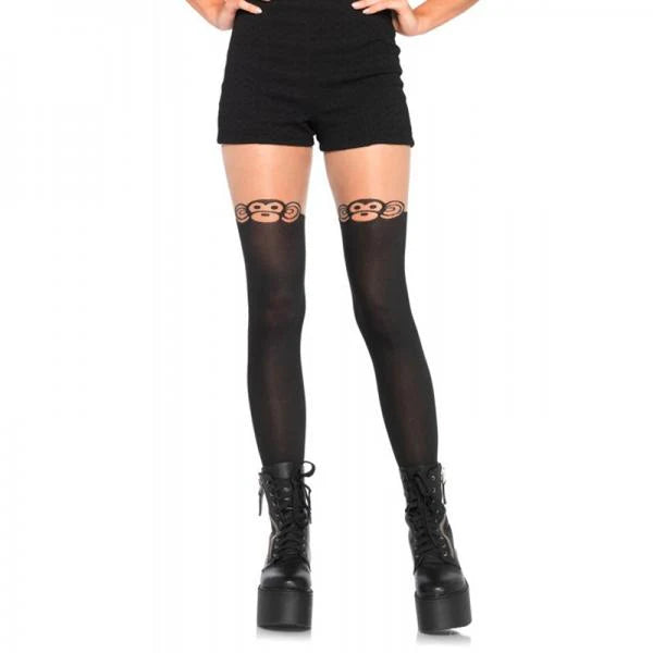Spandex Monkey Business Hose Tail Os Blk