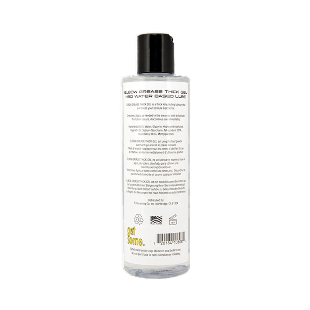 Elbow Grease H2O Thick Gel Lubricant 10oz