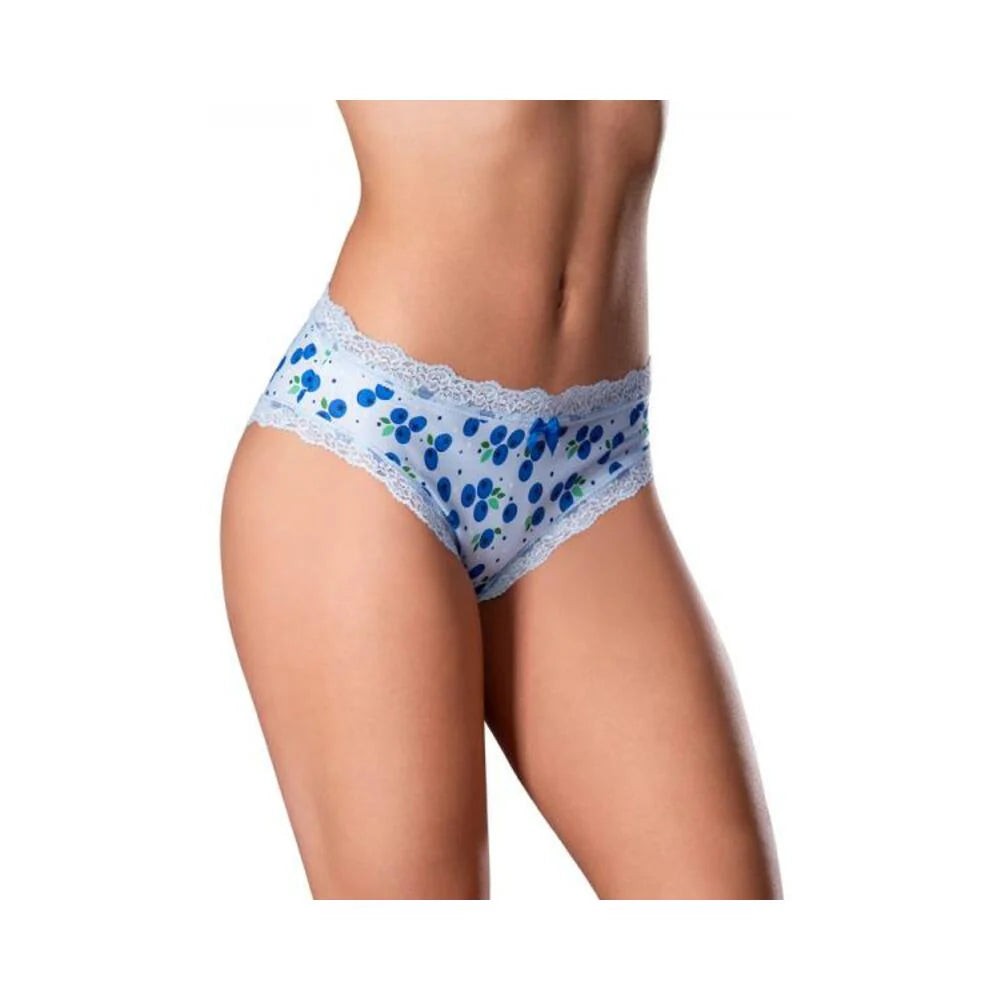 Magic Silk Sweet Treats Boy Short With Lube Blueberry S/m