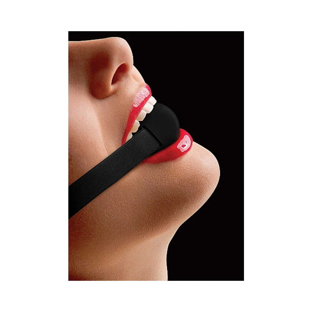 Ouch! Elastic Ball Gag - Black