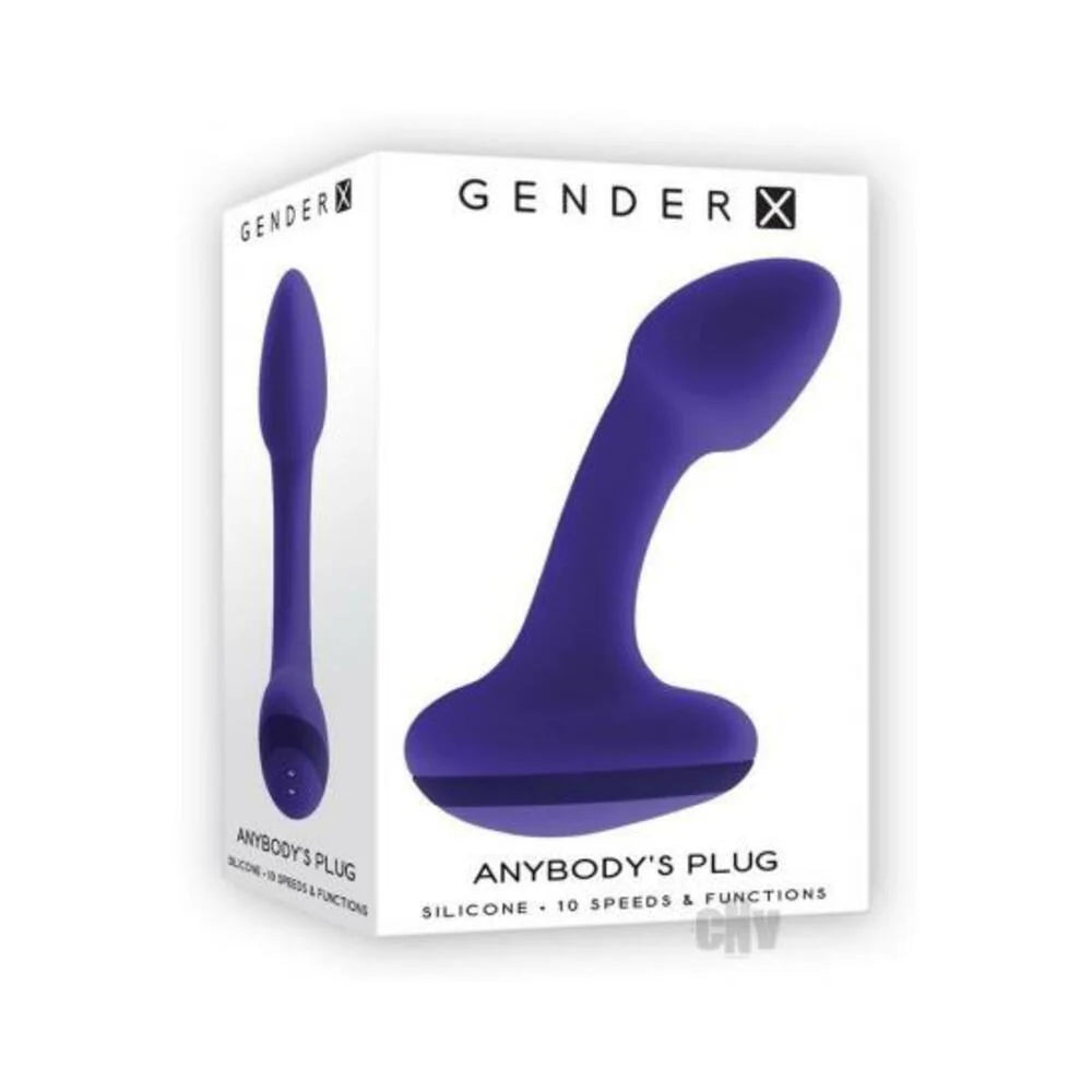 Gender X Anybody's Plug Rechargeable Plug Silicone Purple