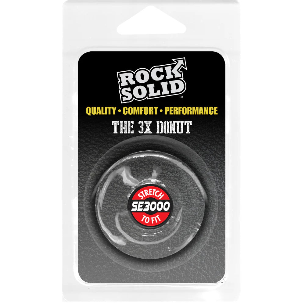 Rock Solid 3 Clear Donut Ring