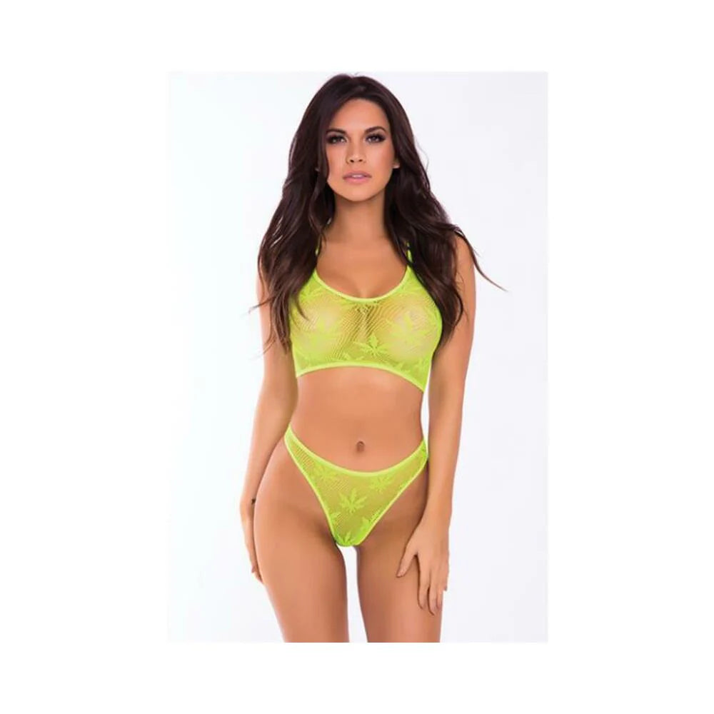 Festival Flirt Bra Set Green S/m