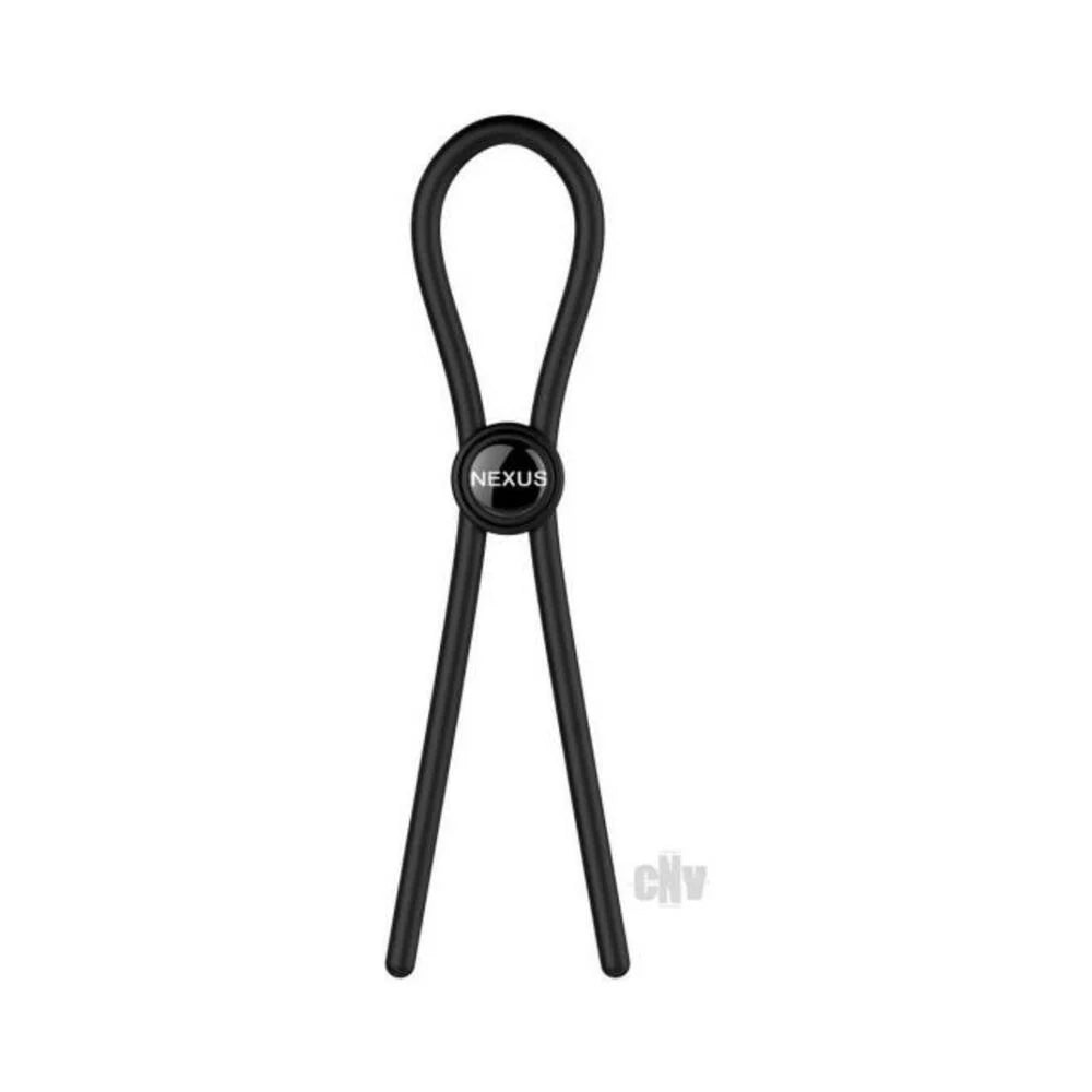 Forge Single Lasso Cock Ring Black