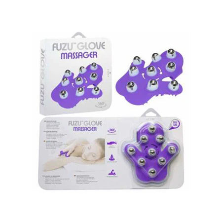 Fuzu Glove Massager - Neon Purple