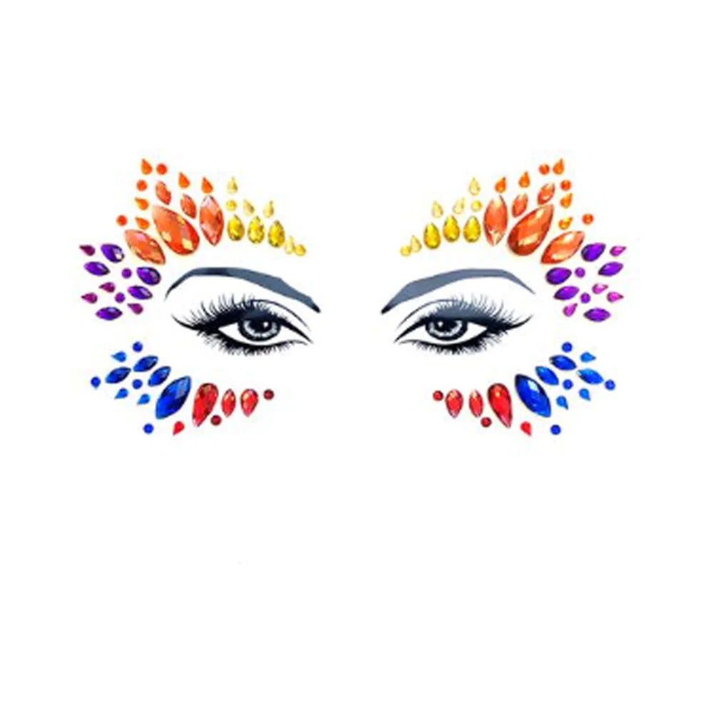 Neva Nude Crystal Pasty Pride Tribe Face