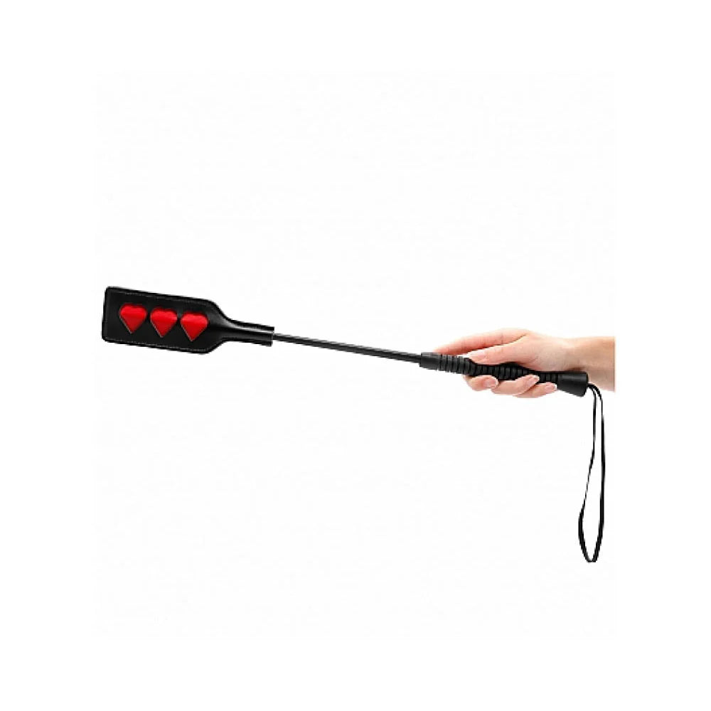 Ouch! Crop - HEART - Large - Black
