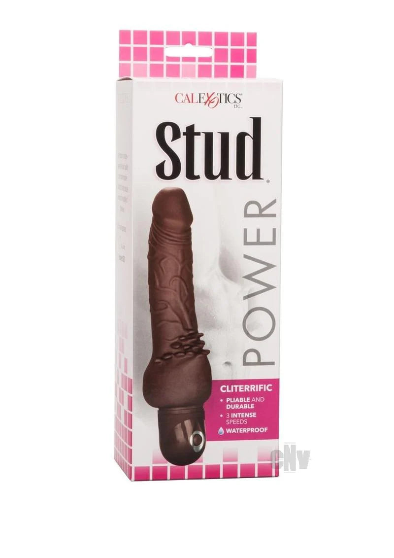 Waterproof Power Stud Cliterrific - Brown