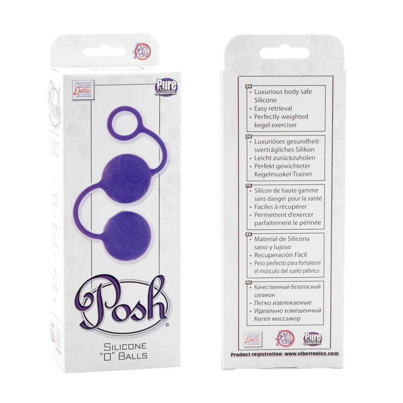 Posh Silicone O Balls - Purple