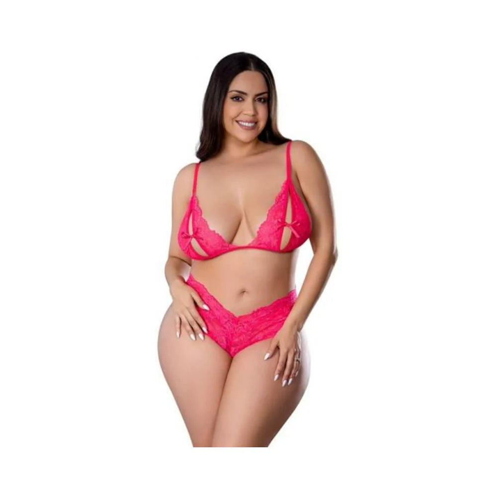 Get It Girl Bralette & Boy Short Pink 2xl