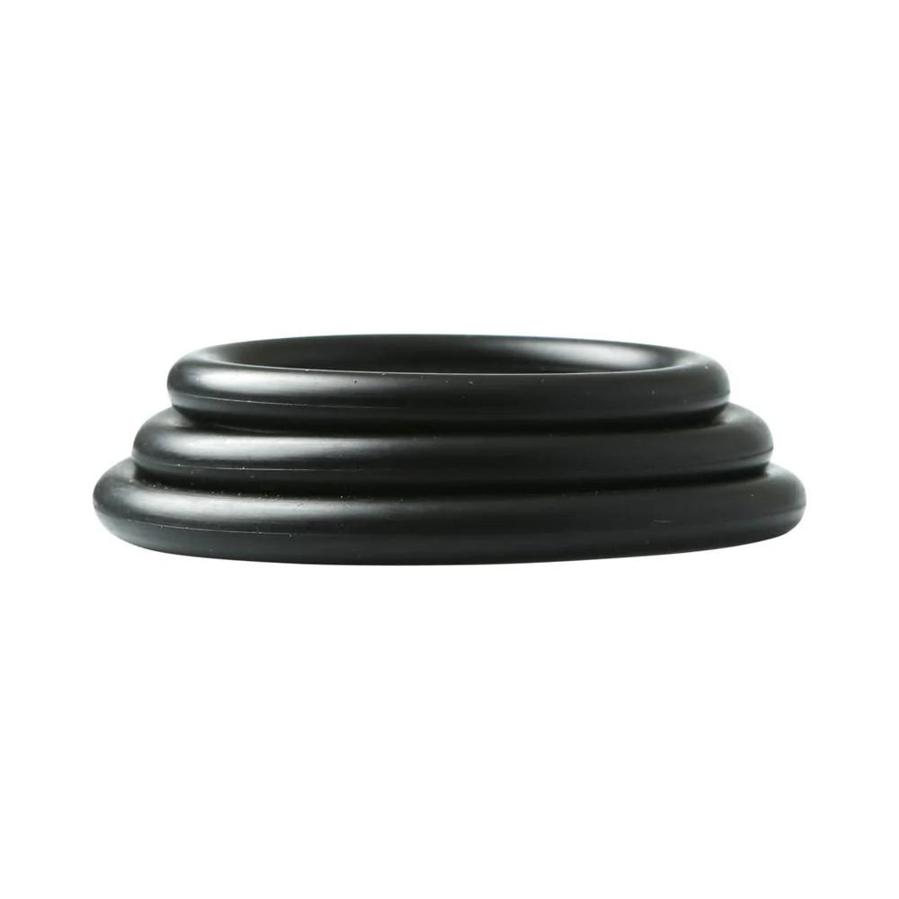 Rubber Cock Ring  2 inches Black