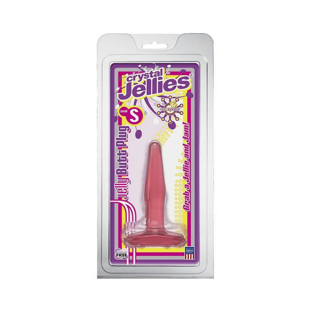 Crystal Jellies - Butt Plug - Pink-  Small